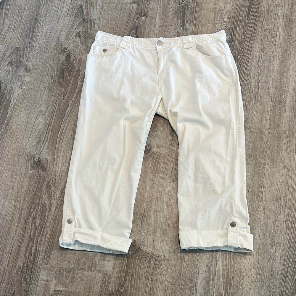 Calvin Klein Jeans White Cropped Pants